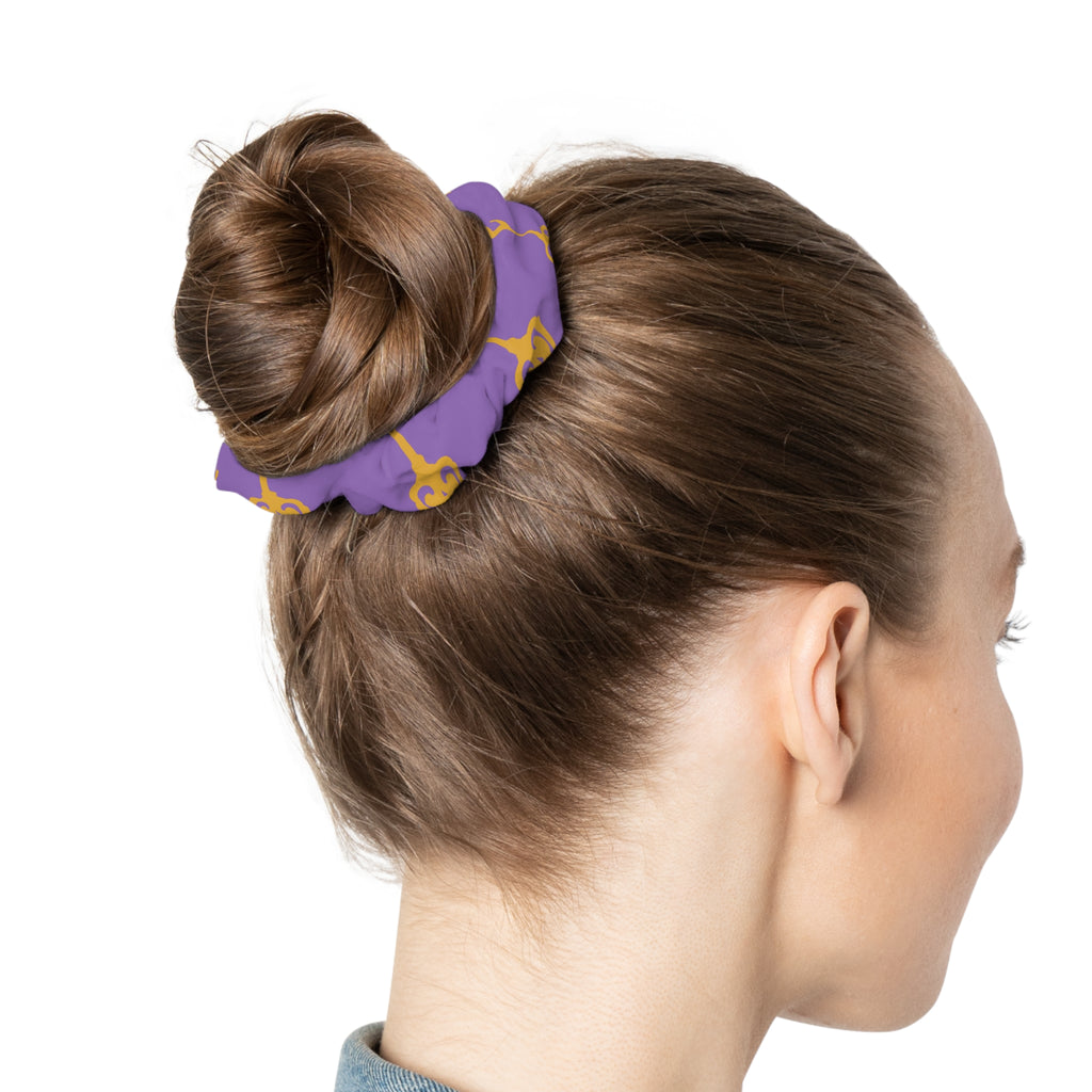 Scrunchie Sacred Purple Golden Key