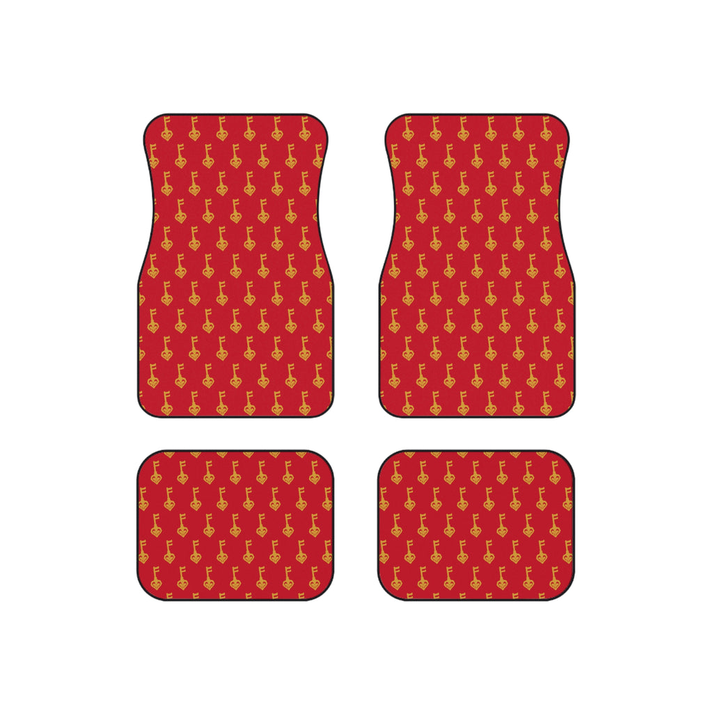 Ruby Red Golden Key Car Mats (Set of 4) — Auto Floor Liners