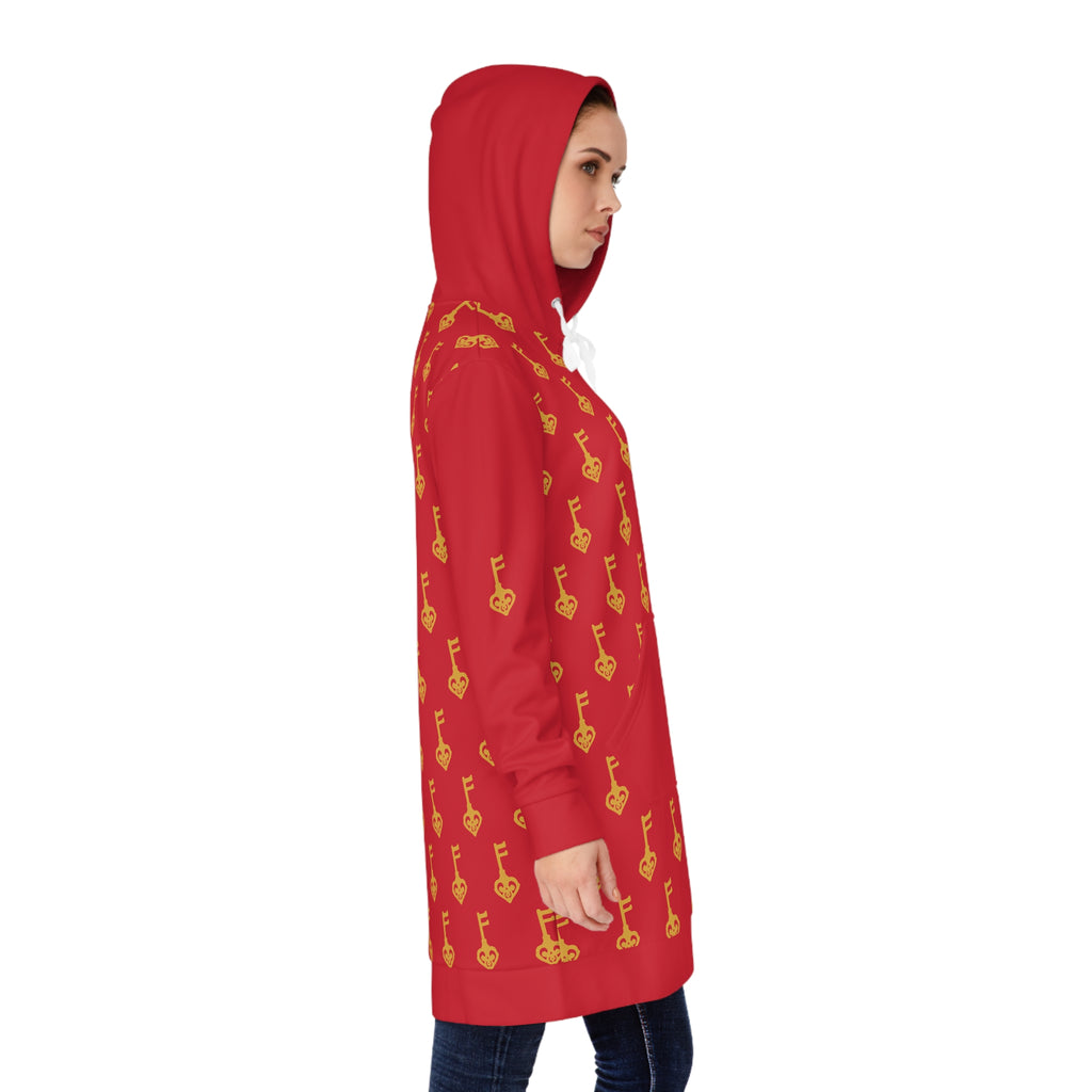 Ruby Red Golden Key Cozy Hoodie
