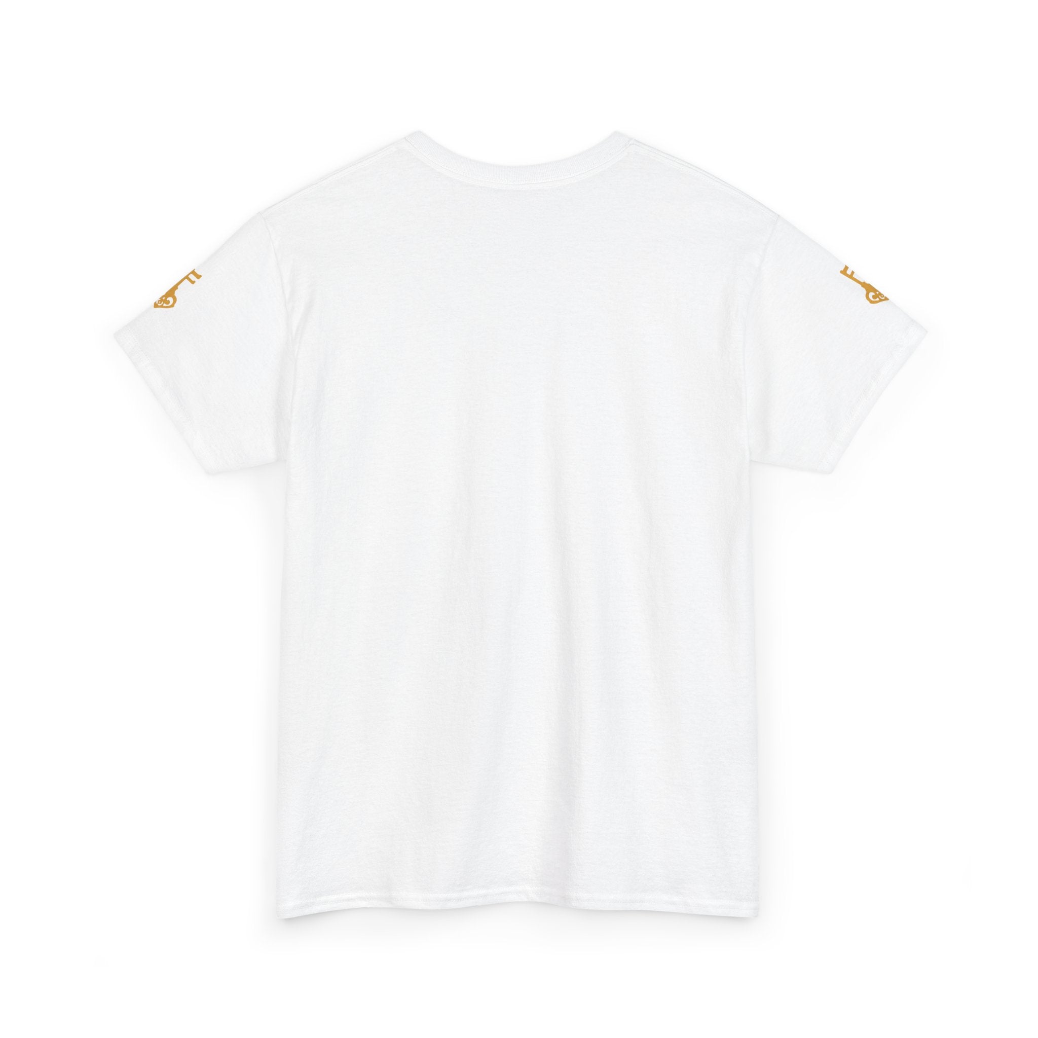 White Unisex Heavy Cotton Tee Black Key