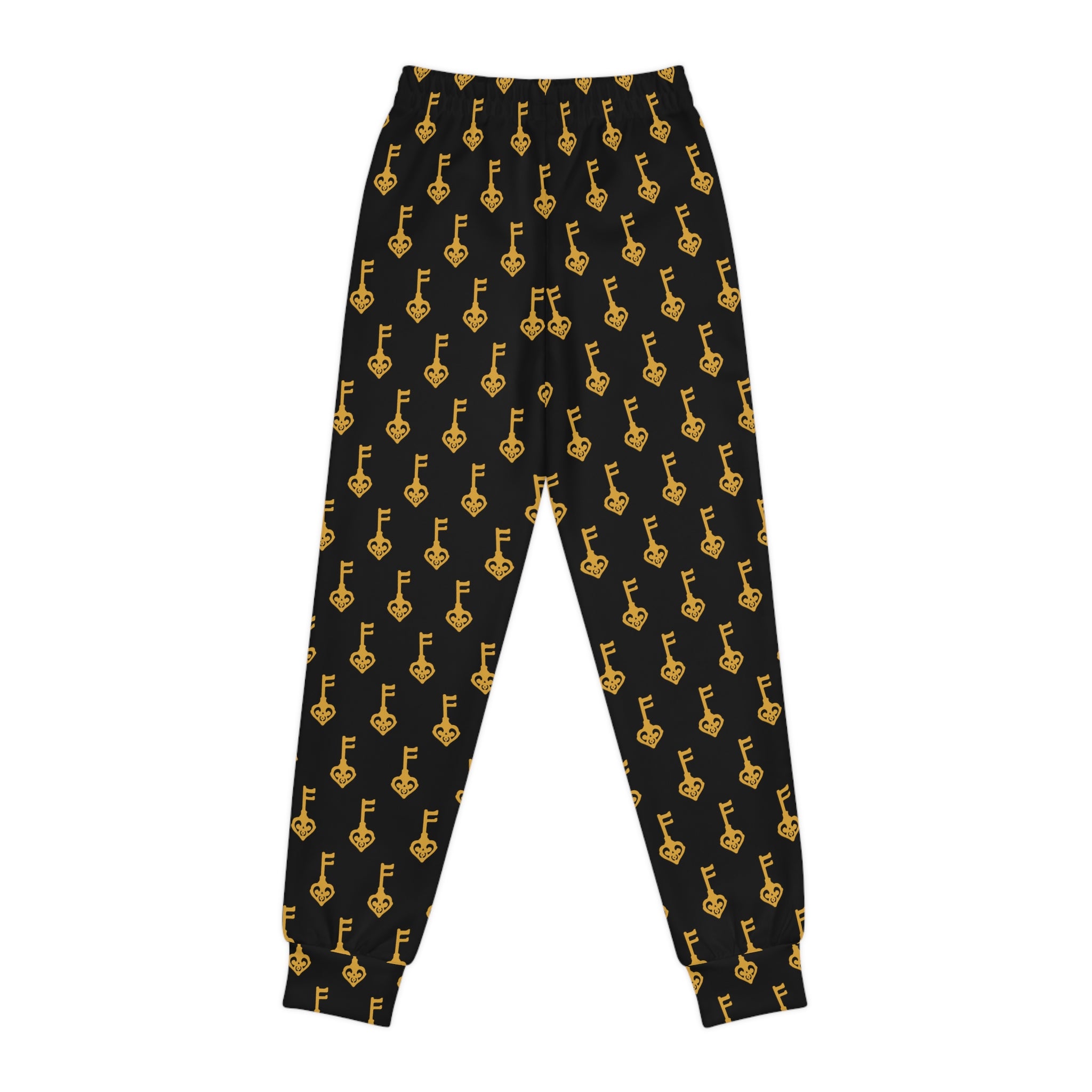 Kids Joggers — Black & Golden Key Youth Sweatpants