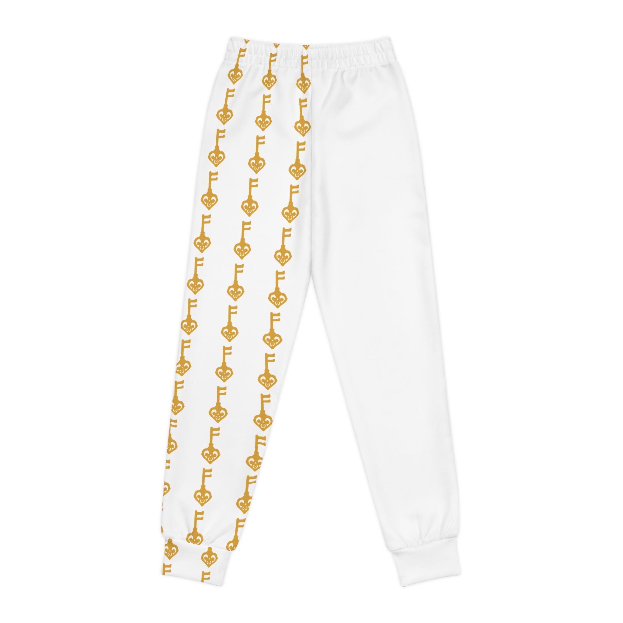 Youth Joggers — White Golden Key Casual Pants