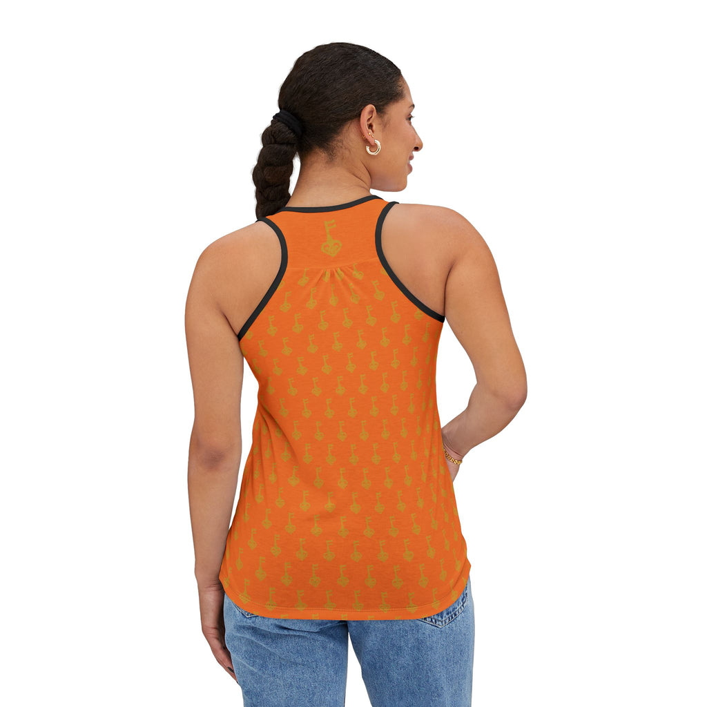 Orang Golden Key Women's Tank Top — All-Over Print Summer Tank