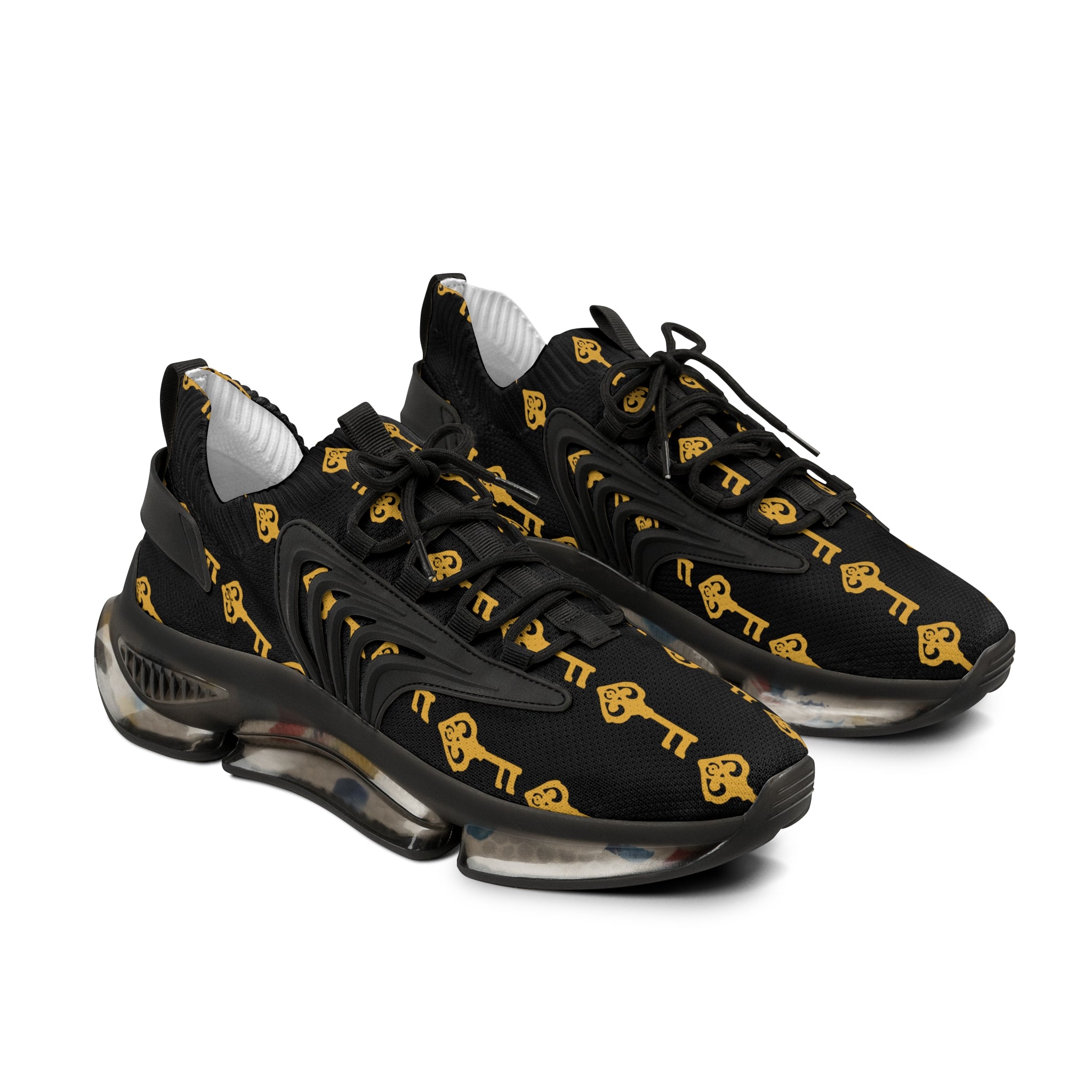 Black Golden Key Trainer Sneaker - Men's