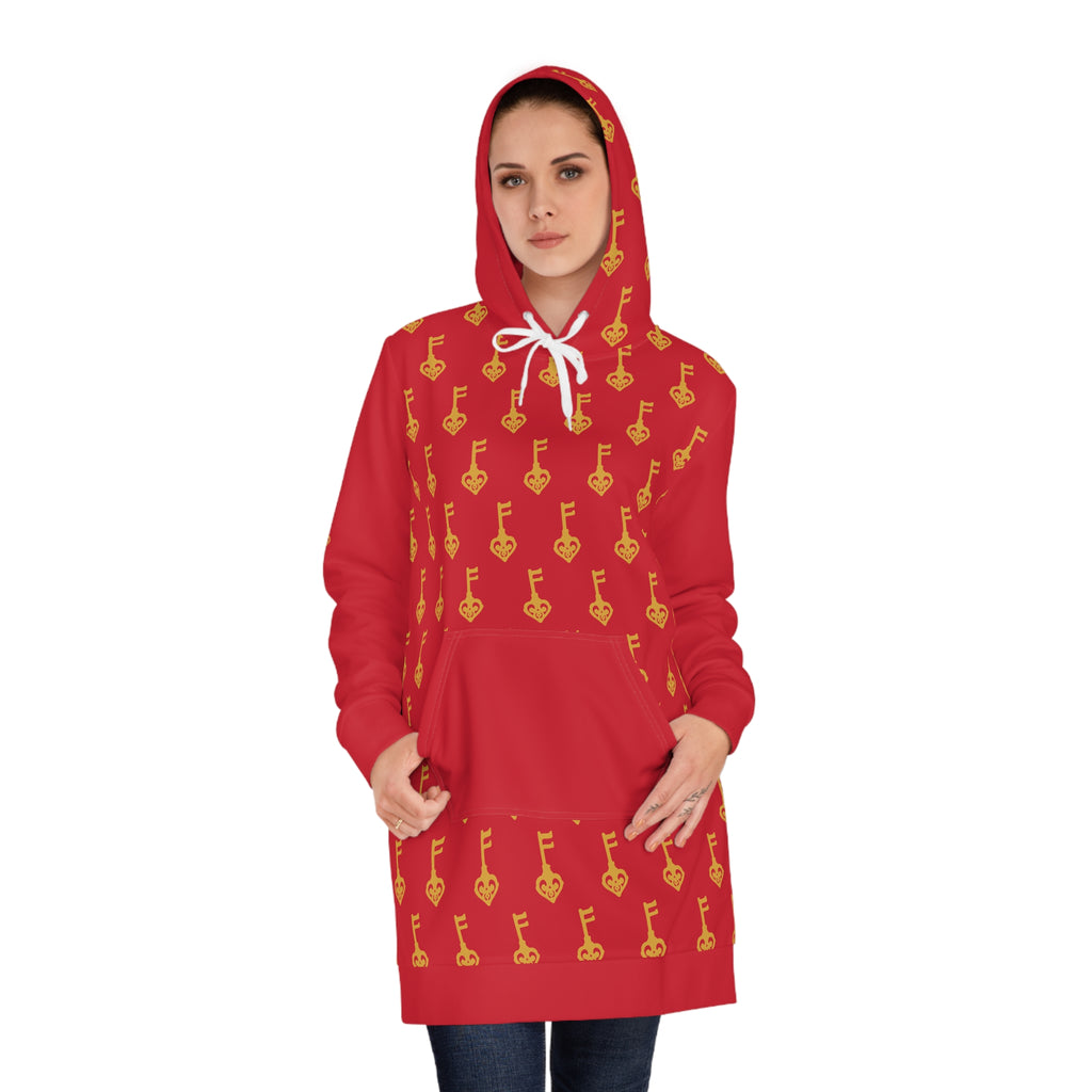 Ruby Red Golden Key Cozy Hoodie