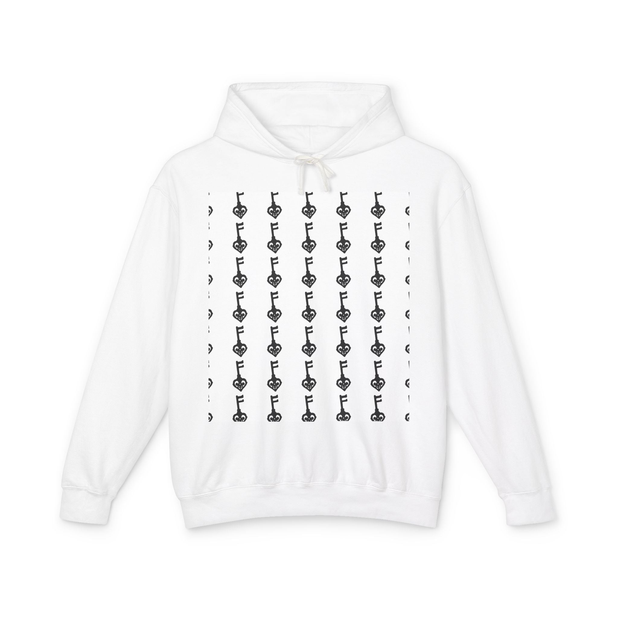 Black Key Print Hoodie — Black Key Lightweight Pullover