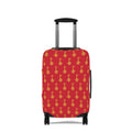 Red GuitaRuby Red Golden Key Luggage Cover - Musical Travel Suitcase Protector