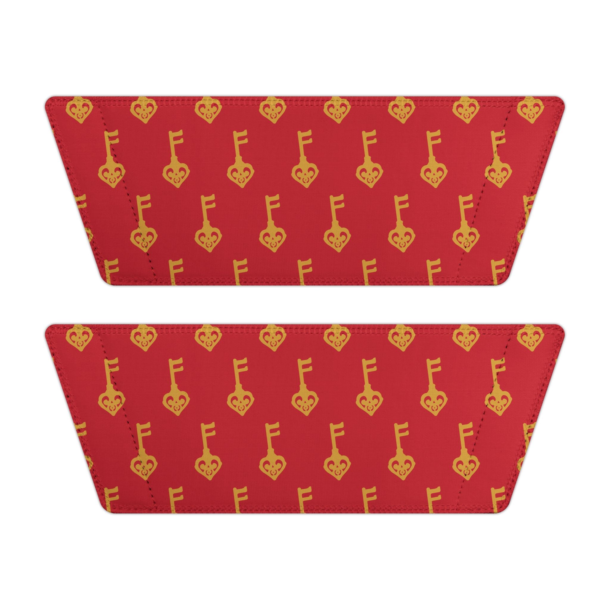 Ruby Red Golden Key Slide Sandals — Women's Removable-Strap Pool & Casual Slides