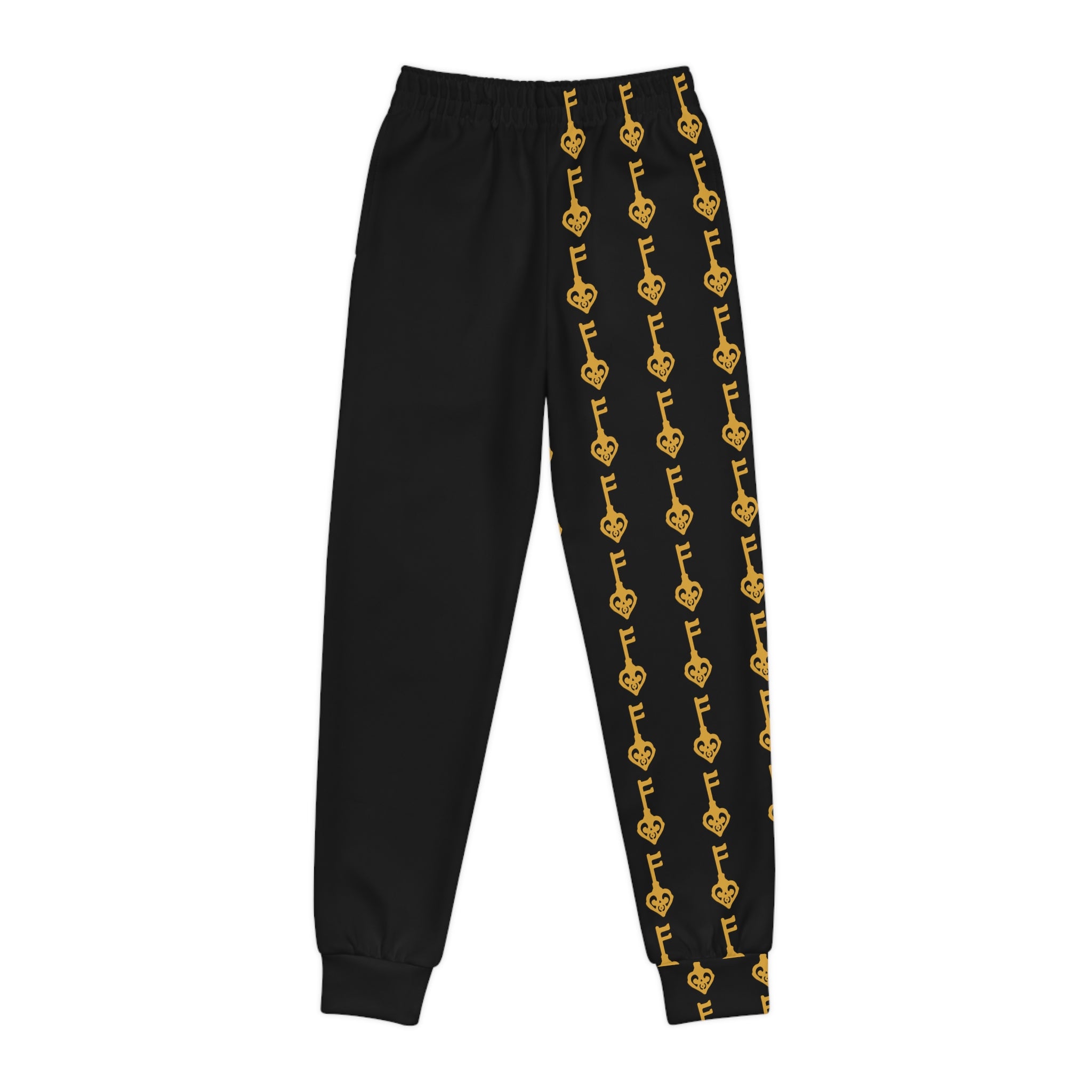 Youth Joggers — Black Golden Key Athletic Sweatpants