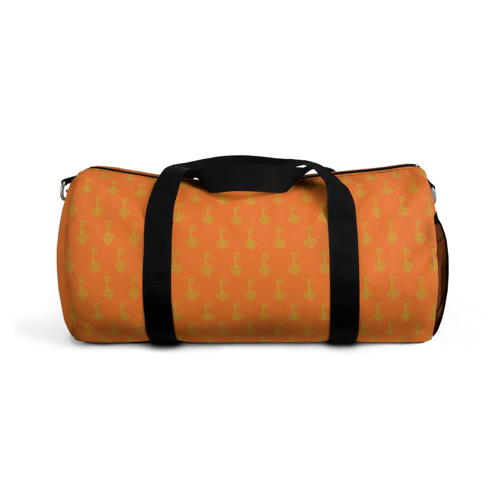 Orange Golden Key Duffel Bag — Travel Gym Bag