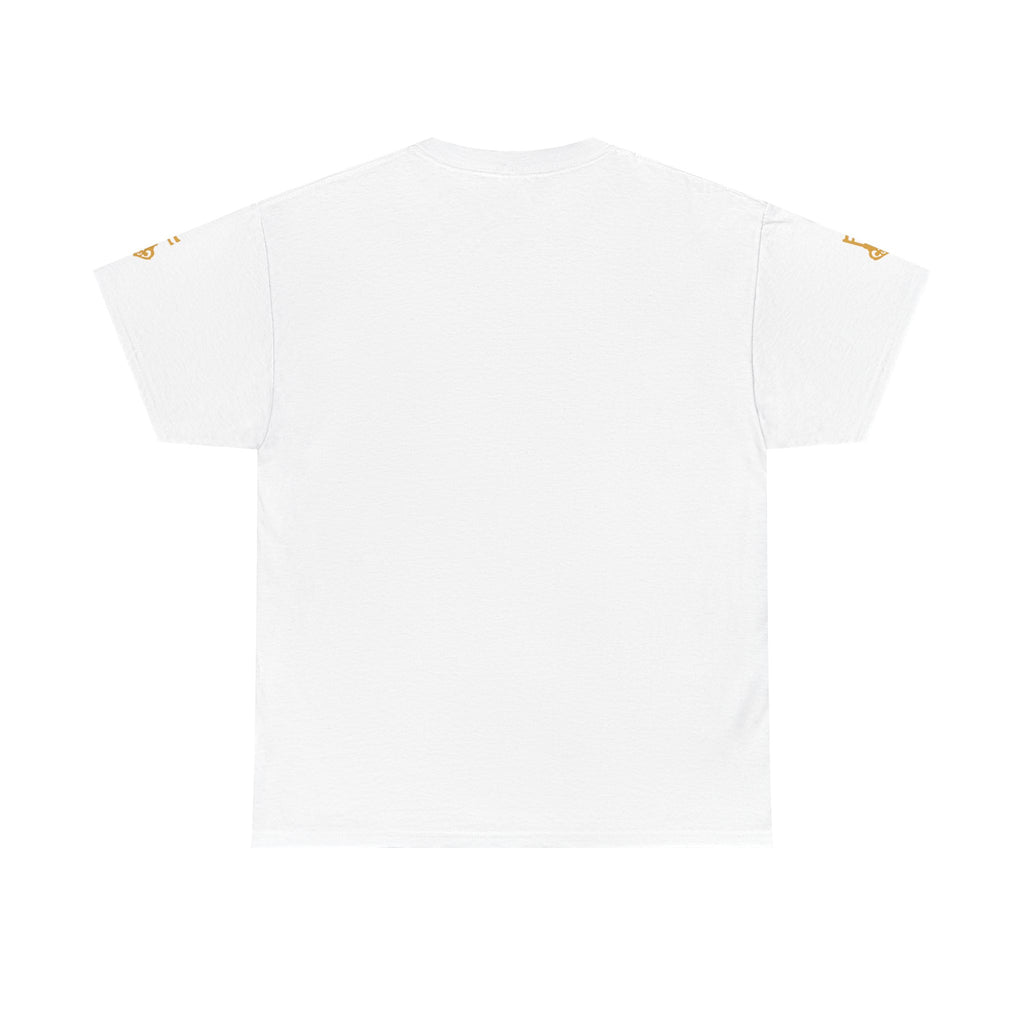White Unisex Heavy Cotton Tee Black Key