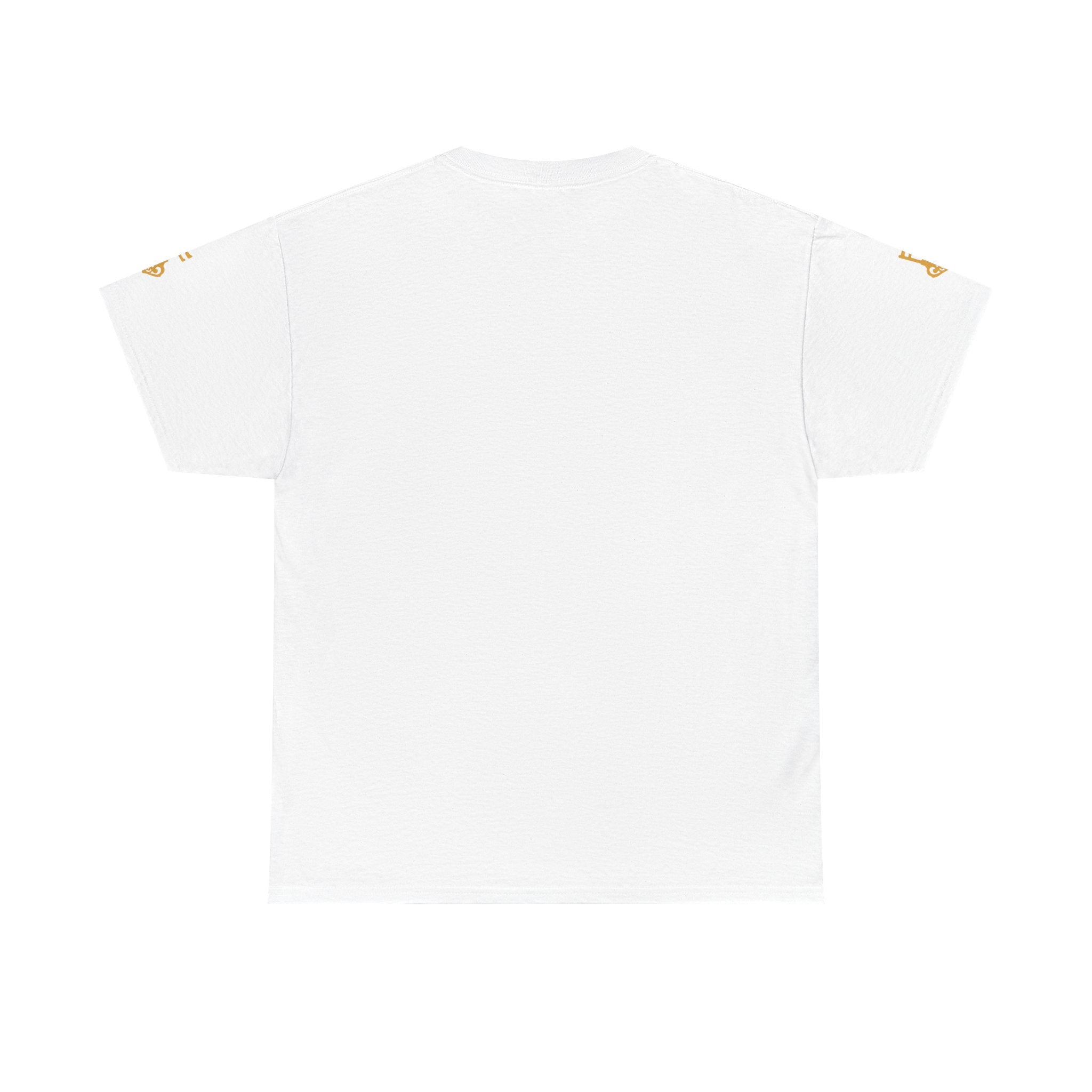White Unisex Heavy Cotton Tee Black Key