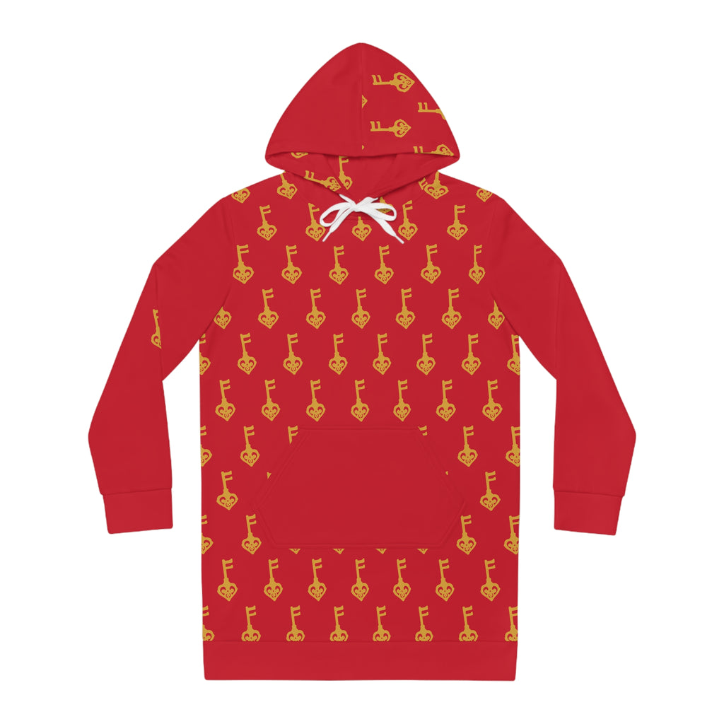 Ruby Red Golden Key Cozy Hoodie