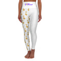 White High Waist Golden Key French Dollhouse Leggings
