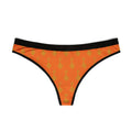 Orange Key Pattern Women's Thong — Autum Orange Golden Key -Inspired Lingerie