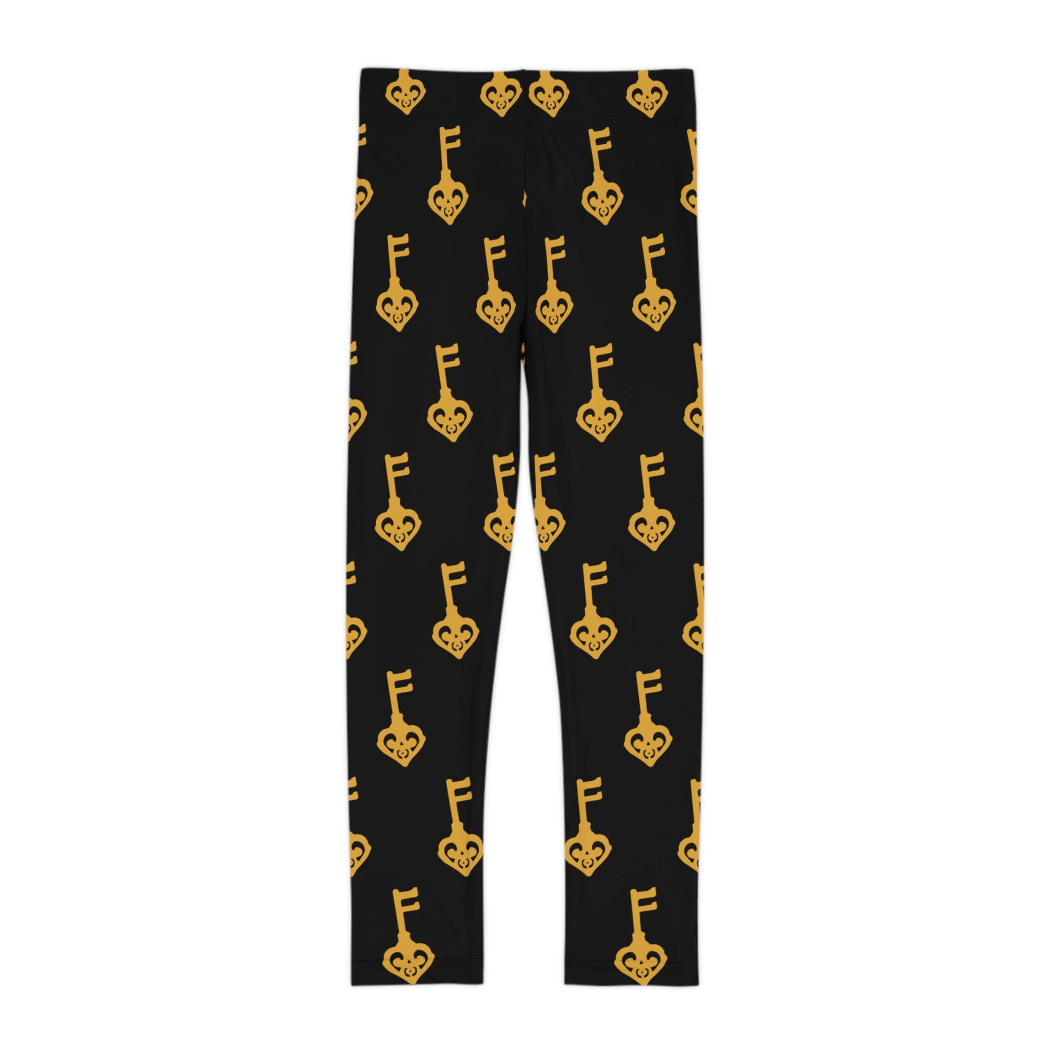Kids Leggings — Black Golden Key