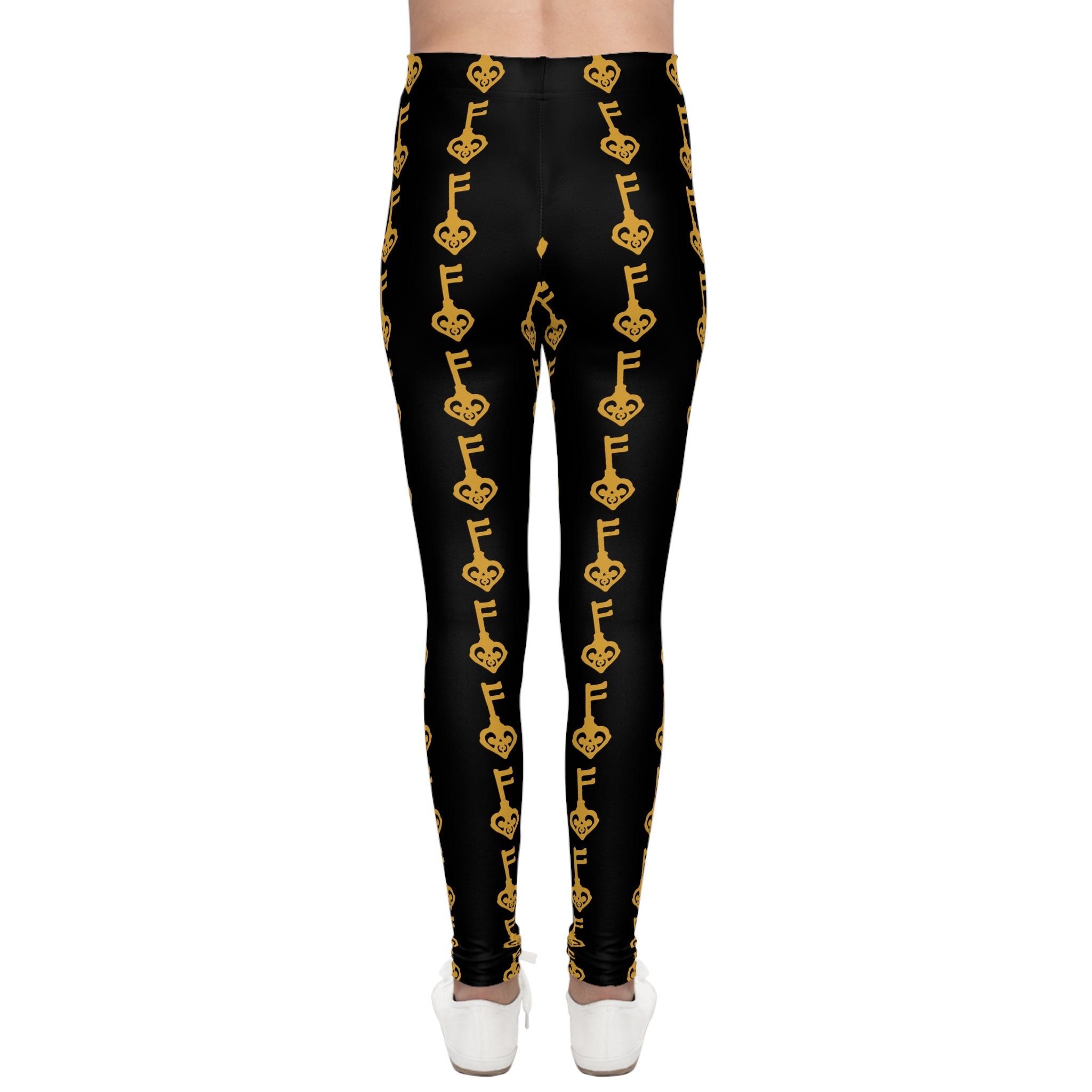 Youth Leggings — Black Golden Key