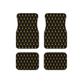 Black Golden Key Car Mats (Set of 4)