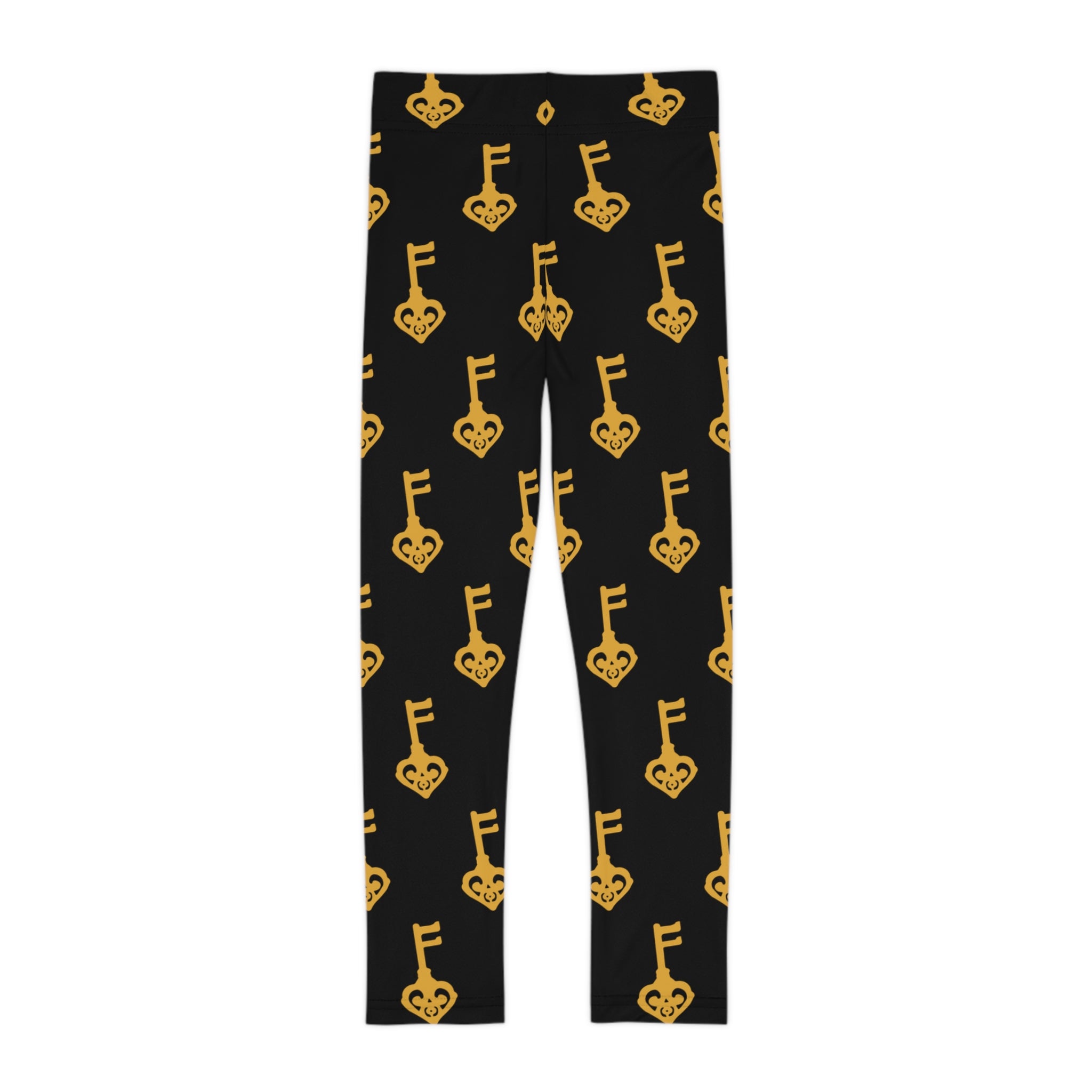 Kids Leggings — Black Golden Key