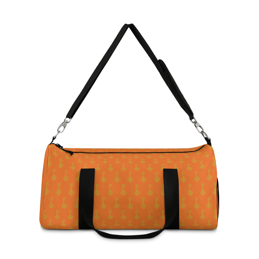 Orange Golden Key Duffel Bag — Travel Gym Bag