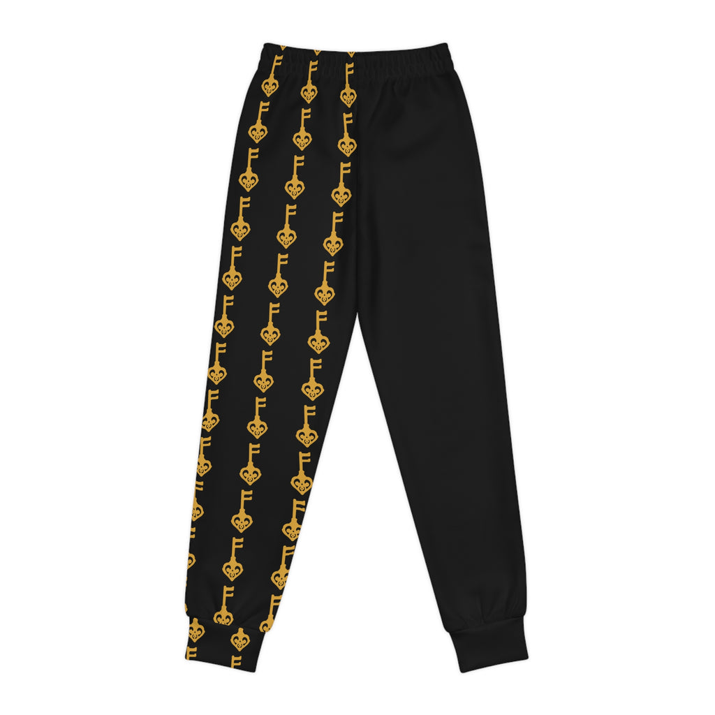 Youth Joggers — Black Golden Key Athletic Sweatpants
