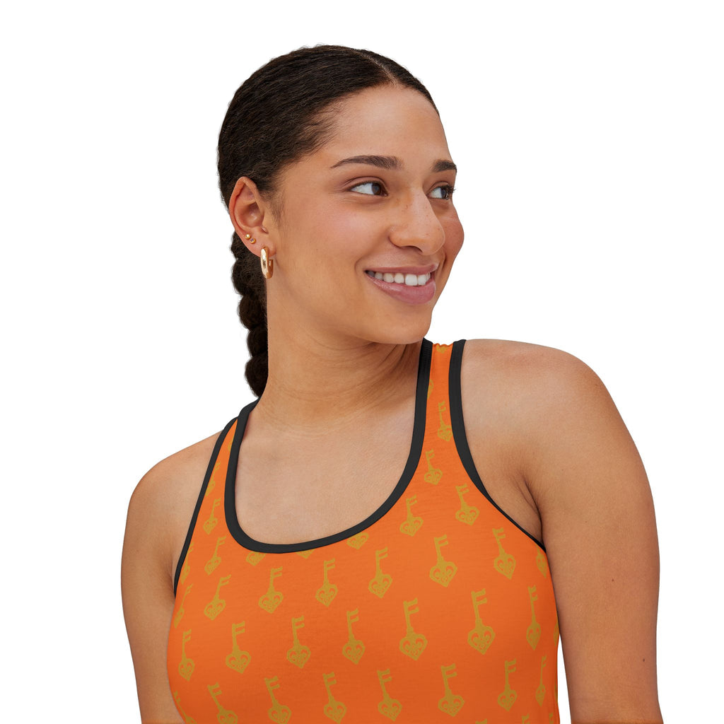 Orang Golden Key Women's Tank Top — All-Over Print Summer Tank