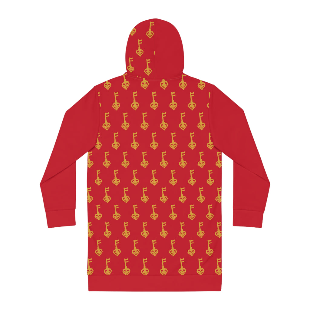 Ruby Red Golden Key Cozy Hoodie