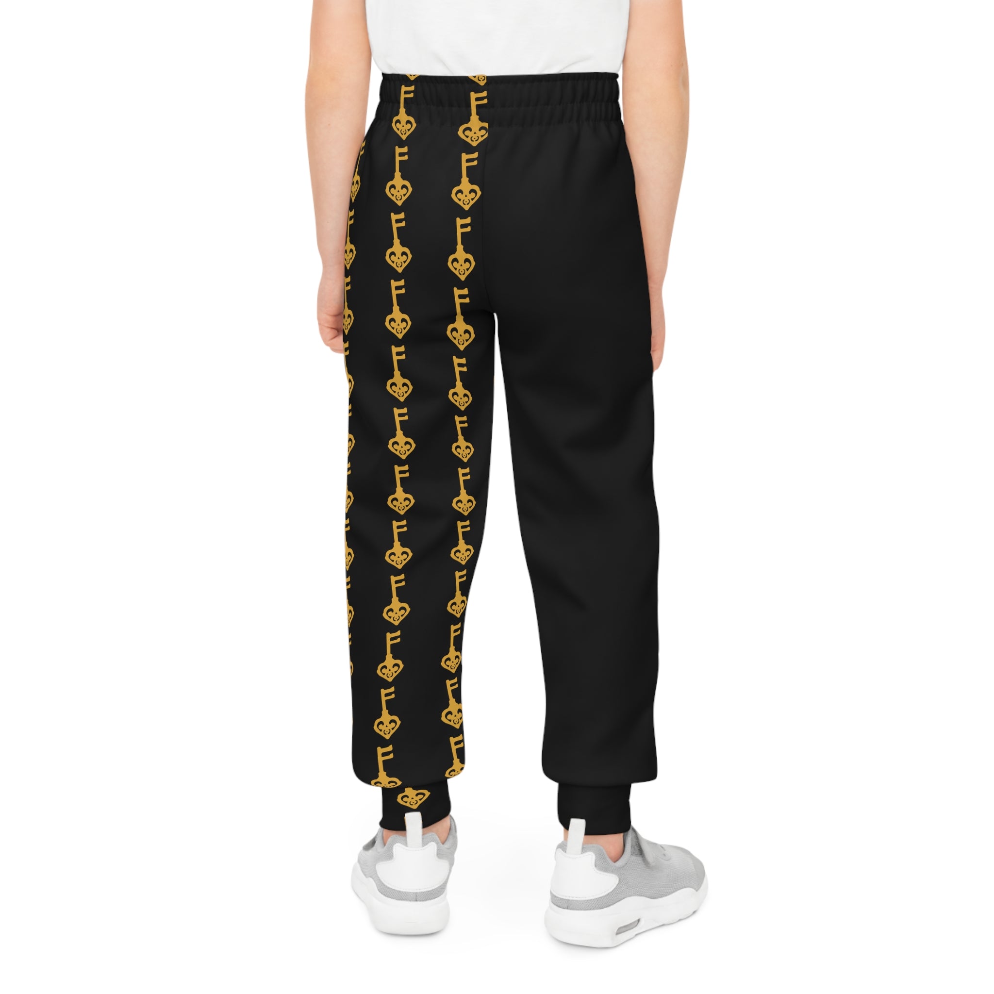 Youth Joggers — Black Golden Key Athletic Sweatpants