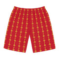 Ruby Red Golden Key Board Shorts — Men's