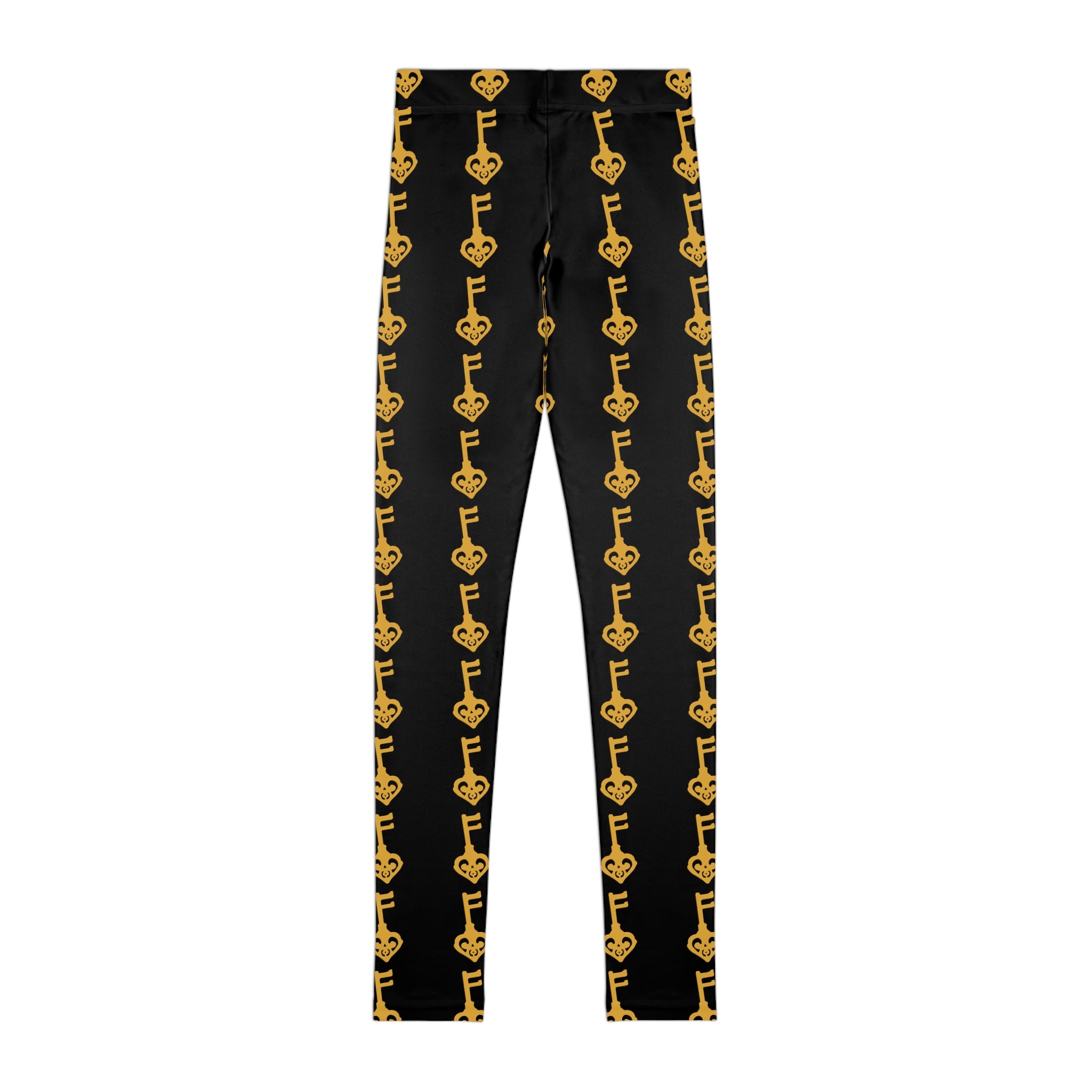 Youth Leggings — Black Golden Key