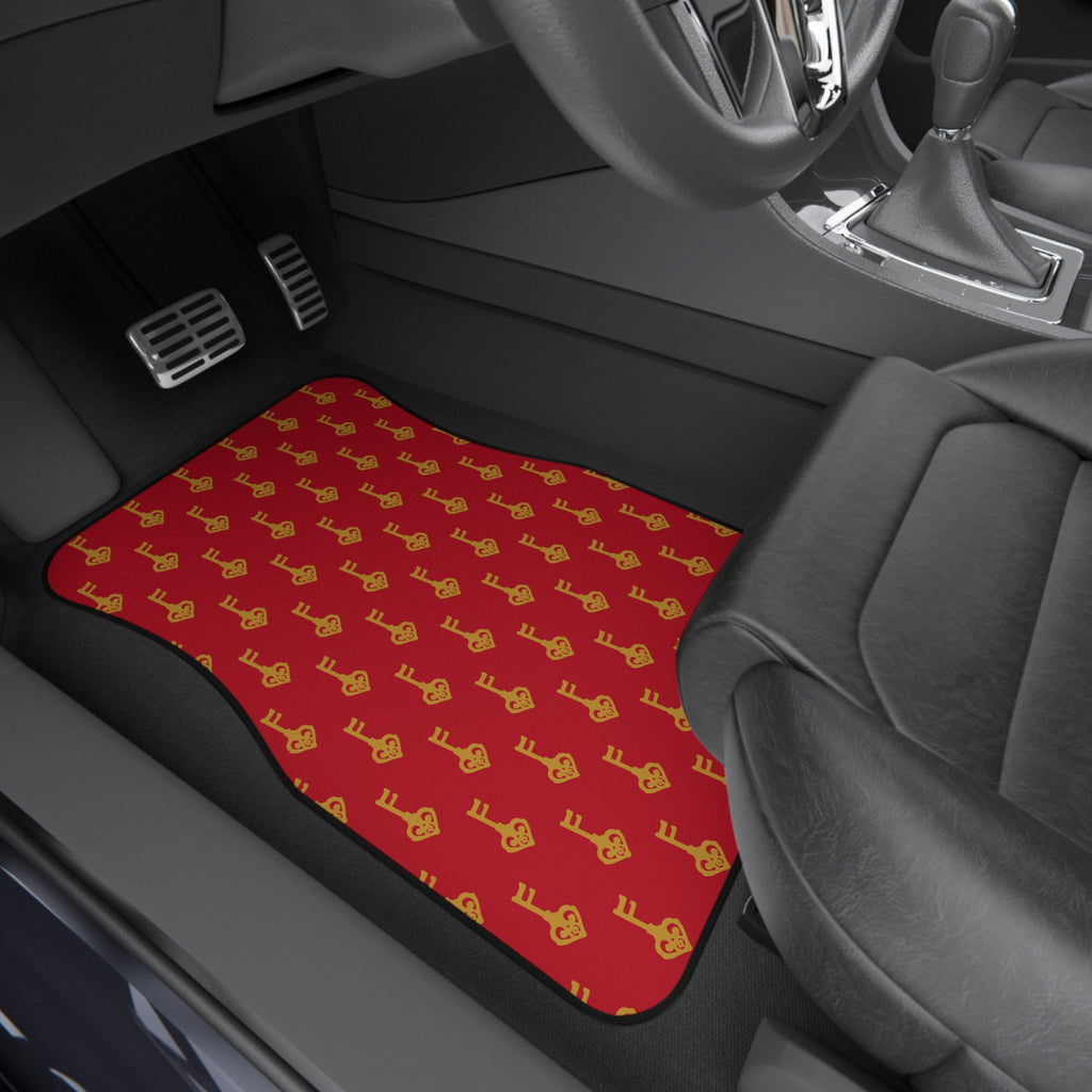 Ruby Red Golden Key Car Mats (Set of 4) — Auto Floor Liners