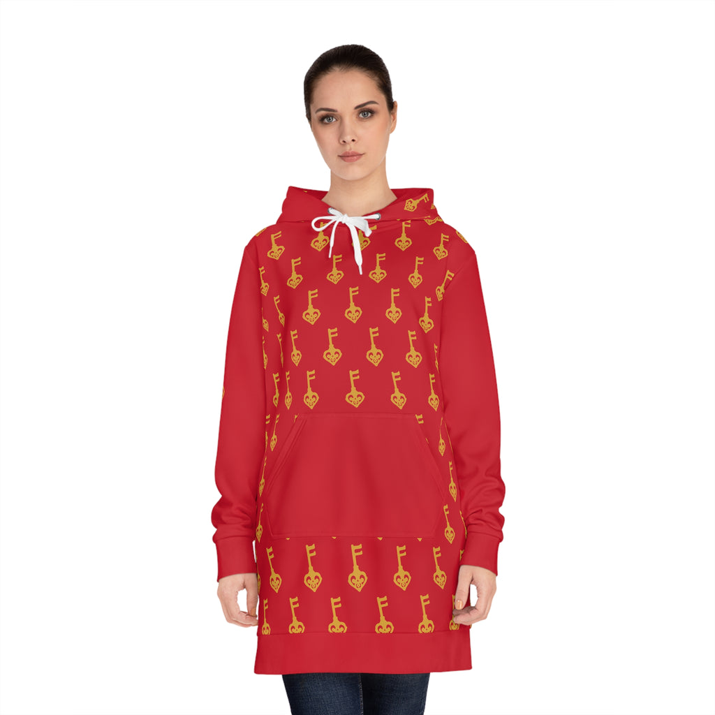 Ruby Red Golden Key Cozy Hoodie