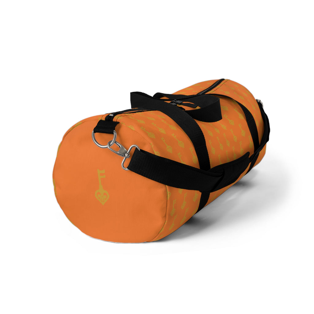 Orange Golden Key Duffel Bag — Travel Gym Bag