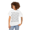 White Unisex Heavy Cotton Tee Black Key