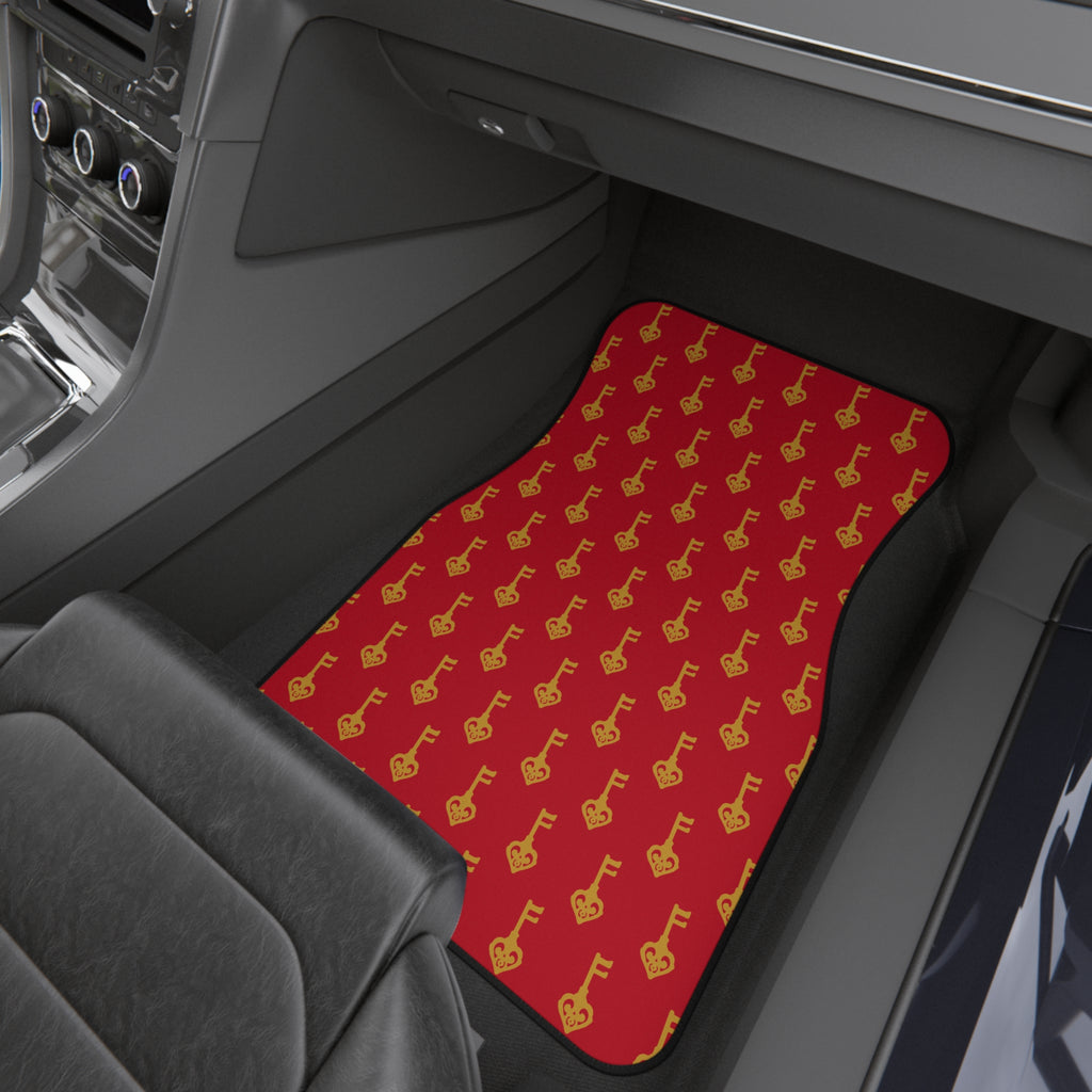 Ruby Red Golden Key Car Mats (Set of 4) — Auto Floor Liners