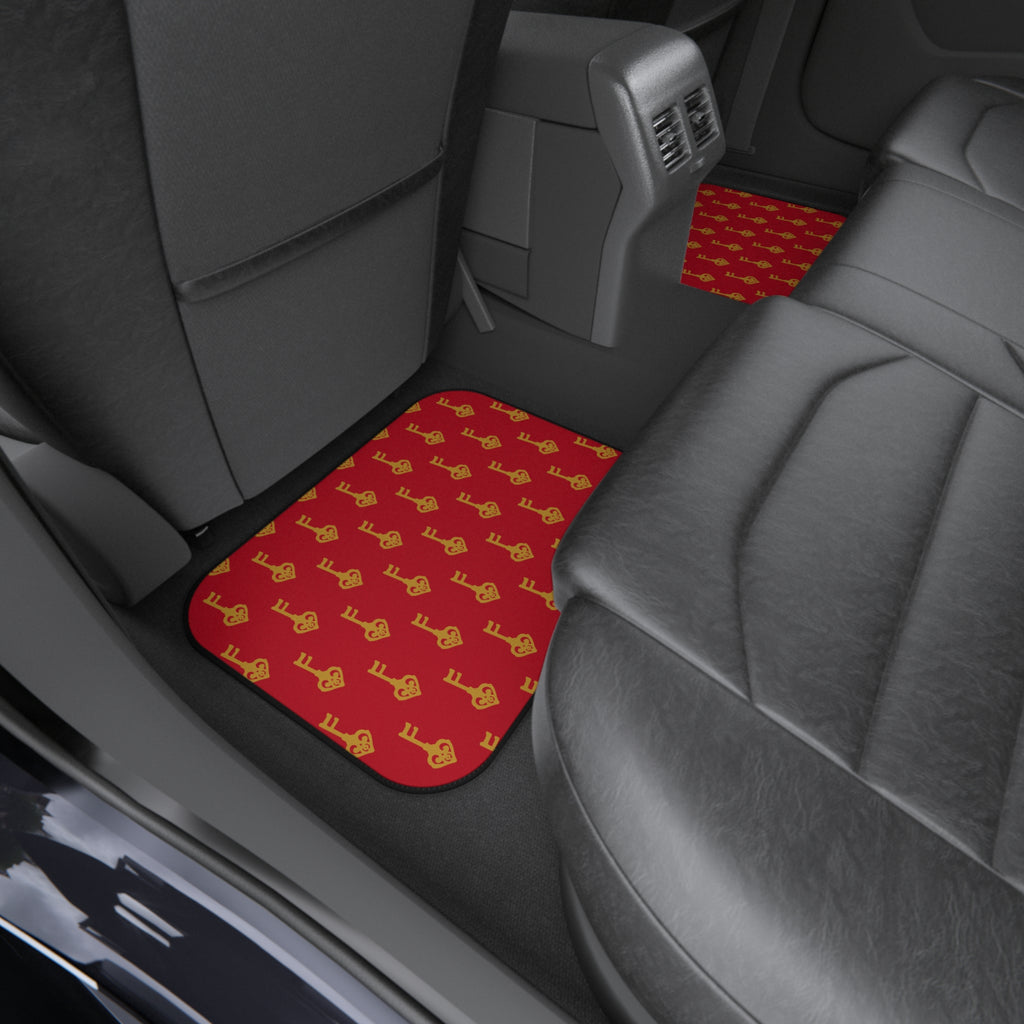 Ruby Red Golden Key Car Mats (Set of 4) — Auto Floor Liners