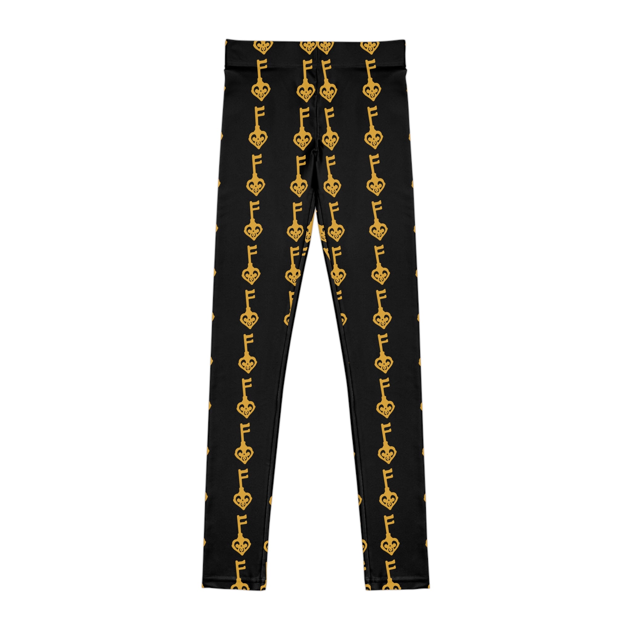 Youth Leggings — Black Golden Key
