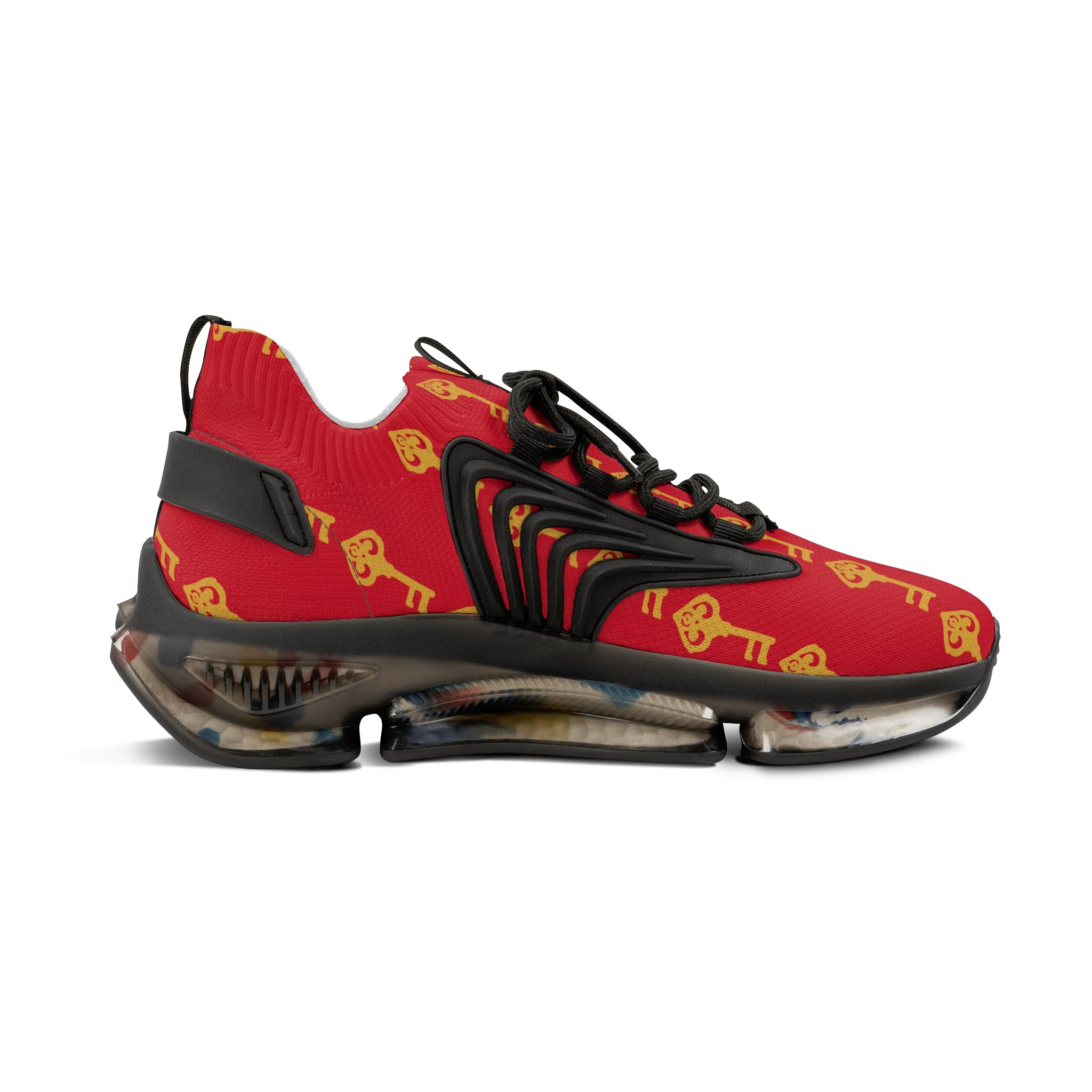 Ruby Red Golden Key Trainer Sneaker - Men;s