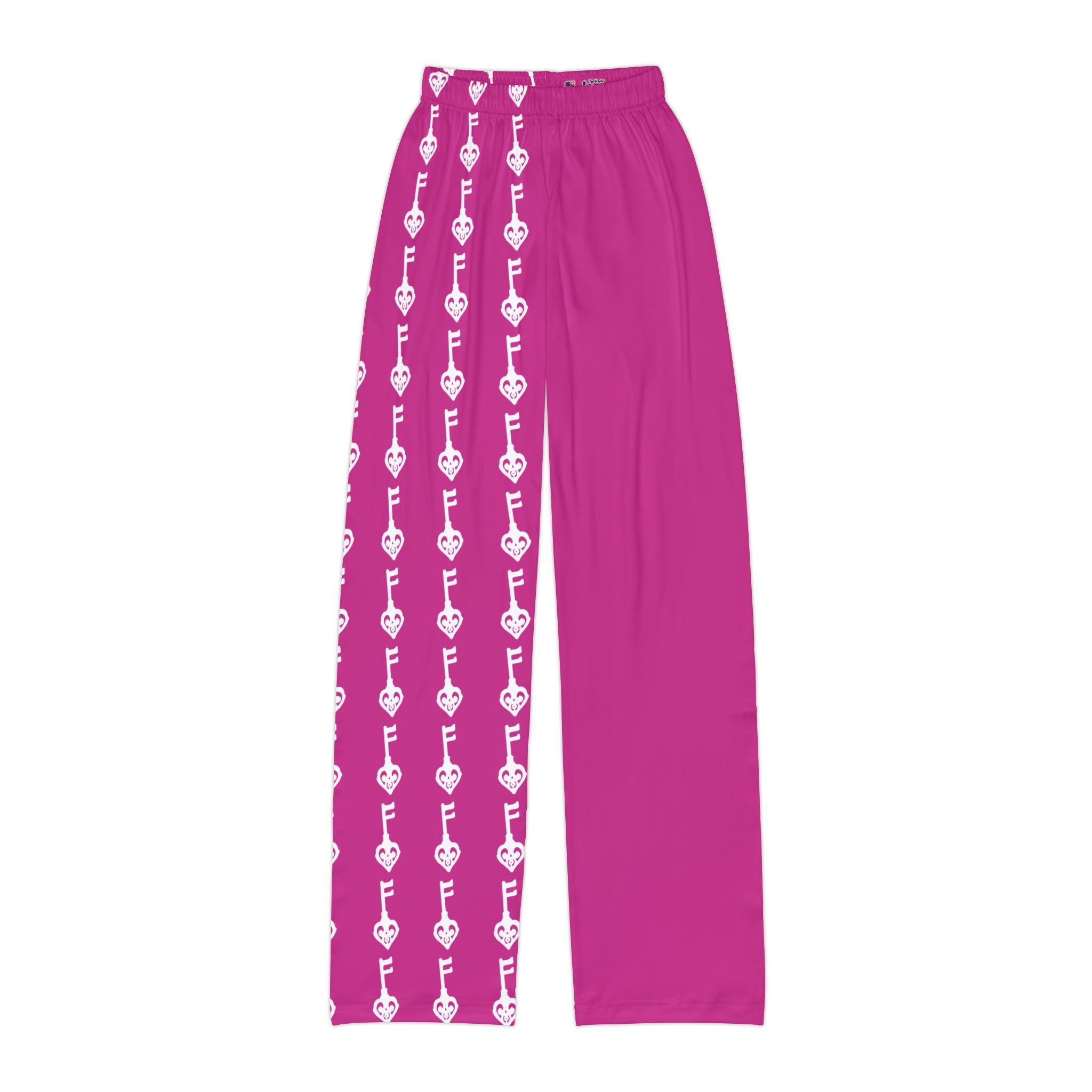 Kids Lounge Pants — Pink White Key